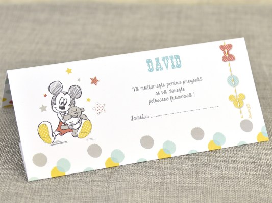 plic bani botez Mickey Disney 5721